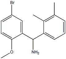 (5-bromo-2-methoxyphenyl)(2,3-dimethylphenyl)methanamine 结构式