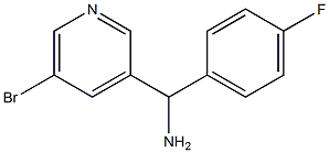 (5-bromopyridin-3-yl)(4-fluorophenyl)methanamine 结构式