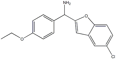 (5-chloro-1-benzofuran-2-yl)(4-ethoxyphenyl)methanamine 结构式