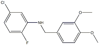 (5-chloro-2-fluorophenyl)(3,4-dimethoxyphenyl)methylamine 结构式