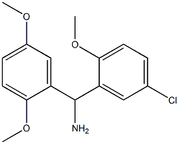 (5-chloro-2-methoxyphenyl)(2,5-dimethoxyphenyl)methanamine 结构式