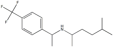 (5-methylhexan-2-yl)({1-[4-(trifluoromethyl)phenyl]ethyl})amine 结构式