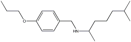 (6-methylheptan-2-yl)[(4-propoxyphenyl)methyl]amine 结构式