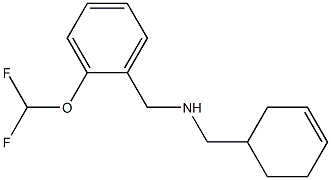 (cyclohex-3-en-1-ylmethyl)({[2-(difluoromethoxy)phenyl]methyl})amine 结构式