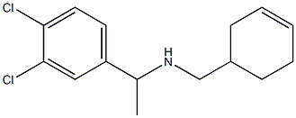 (cyclohex-3-en-1-ylmethyl)[1-(3,4-dichlorophenyl)ethyl]amine 结构式