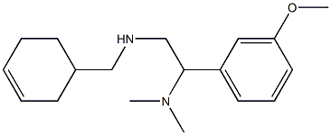 (cyclohex-3-en-1-ylmethyl)[2-(dimethylamino)-2-(3-methoxyphenyl)ethyl]amine 结构式