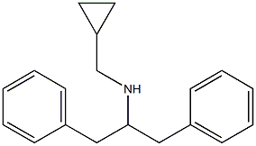 (cyclopropylmethyl)(1,3-diphenylpropan-2-yl)amine 结构式