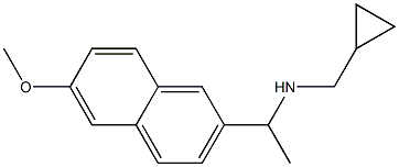 (cyclopropylmethyl)[1-(6-methoxynaphthalen-2-yl)ethyl]amine 结构式