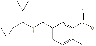 (dicyclopropylmethyl)[1-(4-methyl-3-nitrophenyl)ethyl]amine 结构式