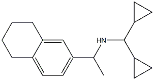 (dicyclopropylmethyl)[1-(5,6,7,8-tetrahydronaphthalen-2-yl)ethyl]amine 结构式