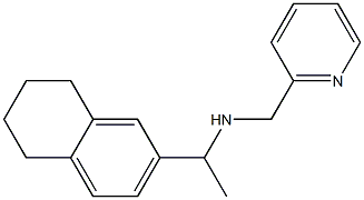 (pyridin-2-ylmethyl)[1-(5,6,7,8-tetrahydronaphthalen-2-yl)ethyl]amine 结构式