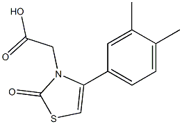 [4-(3,4-dimethylphenyl)-2-oxo-1,3-thiazol-3(2H)-yl]acetic acid 结构式