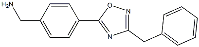 [4-(3-benzyl-1,2,4-oxadiazol-5-yl)phenyl]methanamine 结构式