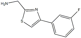 [4-(3-fluorophenyl)-1,3-thiazol-2-yl]methanamine 结构式