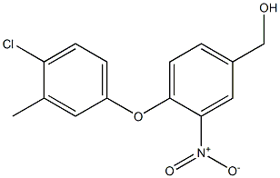 [4-(4-chloro-3-methylphenoxy)-3-nitrophenyl]methanol 结构式