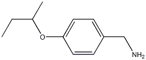 [4-(butan-2-yloxy)phenyl]methanamine 结构式