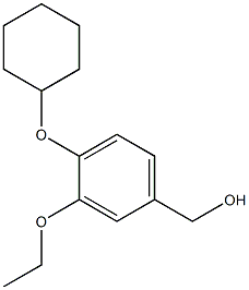 [4-(cyclohexyloxy)-3-ethoxyphenyl]methanol 结构式