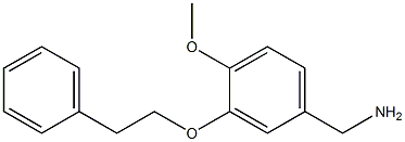 [4-methoxy-3-(2-phenylethoxy)phenyl]methanamine 结构式