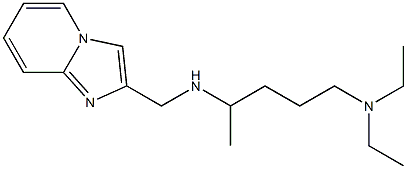 [5-(diethylamino)pentan-2-yl]({imidazo[1,2-a]pyridin-2-ylmethyl})amine 结构式
