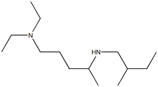 [5-(diethylamino)pentan-2-yl](2-methylbutyl)amine 结构式