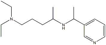 [5-(diethylamino)pentan-2-yl][1-(pyridin-3-yl)ethyl]amine 结构式