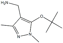 [5-(tert-butoxy)-1,3-dimethyl-1H-pyrazol-4-yl]methanamine 结构式