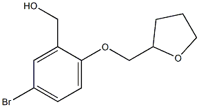 [5-bromo-2-(oxolan-2-ylmethoxy)phenyl]methanol 结构式