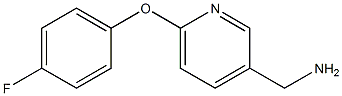 [6-(4-fluorophenoxy)pyridin-3-yl]methylamine 结构式