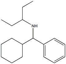 [cyclohexyl(phenyl)methyl](pentan-3-yl)amine 结构式