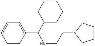 [cyclohexyl(phenyl)methyl][2-(pyrrolidin-1-yl)ethyl]amine 结构式