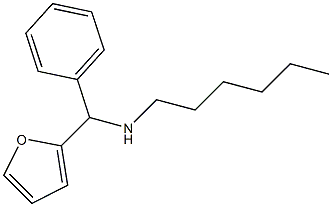 [furan-2-yl(phenyl)methyl](hexyl)amine 结构式