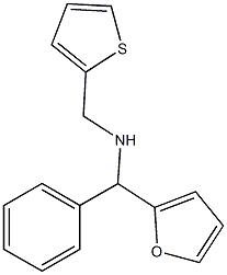 [furan-2-yl(phenyl)methyl](thiophen-2-ylmethyl)amine 结构式
