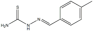 {[(4-methylphenyl)methylidene]amino}thiourea 结构式