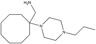 {[1-(4-propylpiperazin-1-yl)cyclooctyl]methyl}amine 结构式