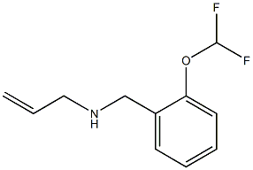 {[2-(difluoromethoxy)phenyl]methyl}(prop-2-en-1-yl)amine 结构式