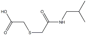 {[2-(isobutylamino)-2-oxoethyl]thio}acetic acid 结构式