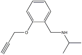 {[2-(prop-2-yn-1-yloxy)phenyl]methyl}(propan-2-yl)amine 结构式