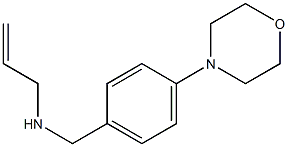 {[4-(morpholin-4-yl)phenyl]methyl}(prop-2-en-1-yl)amine 结构式