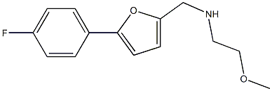 {[5-(4-fluorophenyl)furan-2-yl]methyl}(2-methoxyethyl)amine 结构式