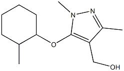 {1,3-dimethyl-5-[(2-methylcyclohexyl)oxy]-1H-pyrazol-4-yl}methanol 结构式