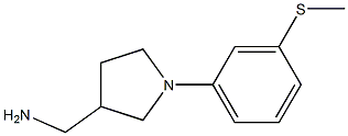 {1-[3-(methylthio)phenyl]pyrrolidin-3-yl}methylamine 结构式