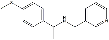 {1-[4-(methylsulfanyl)phenyl]ethyl}(pyridin-3-ylmethyl)amine 结构式