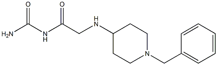 {2-[(1-benzylpiperidin-4-yl)amino]acetyl}urea 结构式