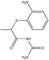 {2-[(2-aminophenyl)sulfanyl]propanoyl}urea 结构式