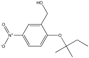 {2-[(2-methylbutan-2-yl)oxy]-5-nitrophenyl}methanol 结构式