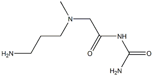 {2-[(3-aminopropyl)(methyl)amino]acetyl}urea 结构式