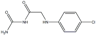 {2-[(4-chlorophenyl)amino]acetyl}urea 结构式