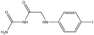 {2-[(4-iodophenyl)amino]acetyl}urea 结构式