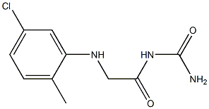 {2-[(5-chloro-2-methylphenyl)amino]acetyl}urea 结构式
