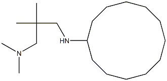 {2-[(cyclododecylamino)methyl]-2-methylpropyl}dimethylamine 结构式